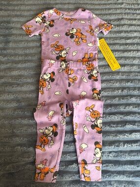 Disney Purple Mickey Mouse Halloween Pajama Set